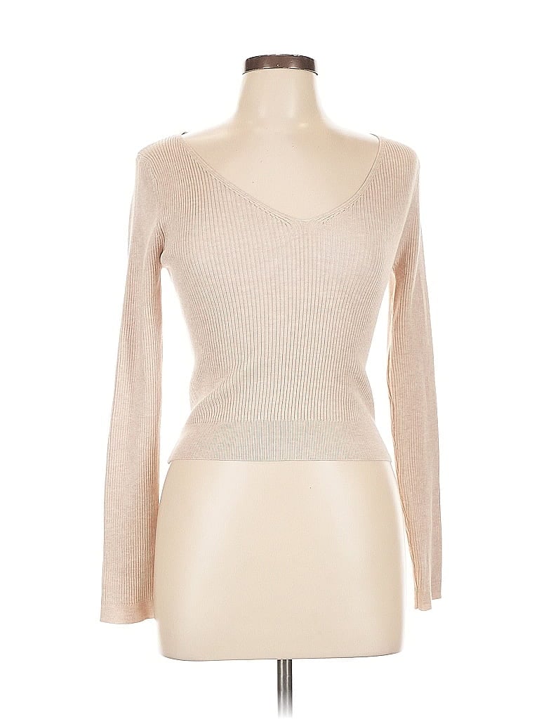 Pre-owned Olive & Oak Pullover Sweater In Brown