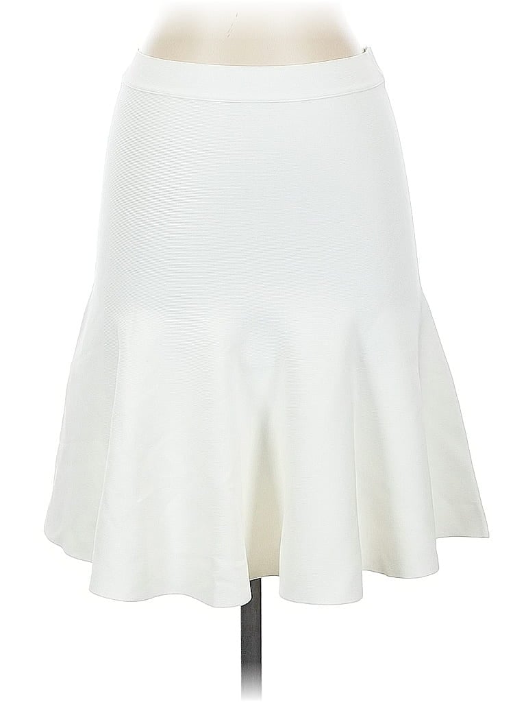 Pre-owned Bcbgmaxazria Casual Skirt In White