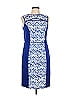 Roz & Ali Graphic Blue Cocktail Dress Size 10 - photo 1