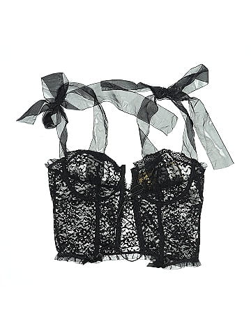 Unbranded Black Sheer Lace Delicate bralette Top (view 1)