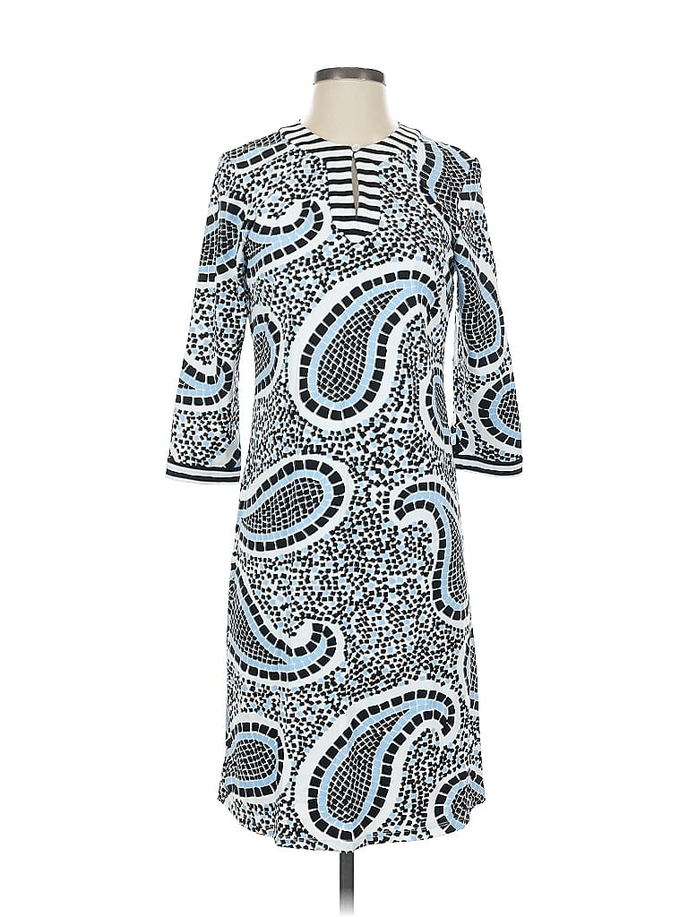 J. McLaughlin Paisley Blue Casual Dress Size S - photo 1