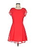 Divided by H&M 100% Polyester Solid Red Cocktail Dress Size 8 - photo 1
