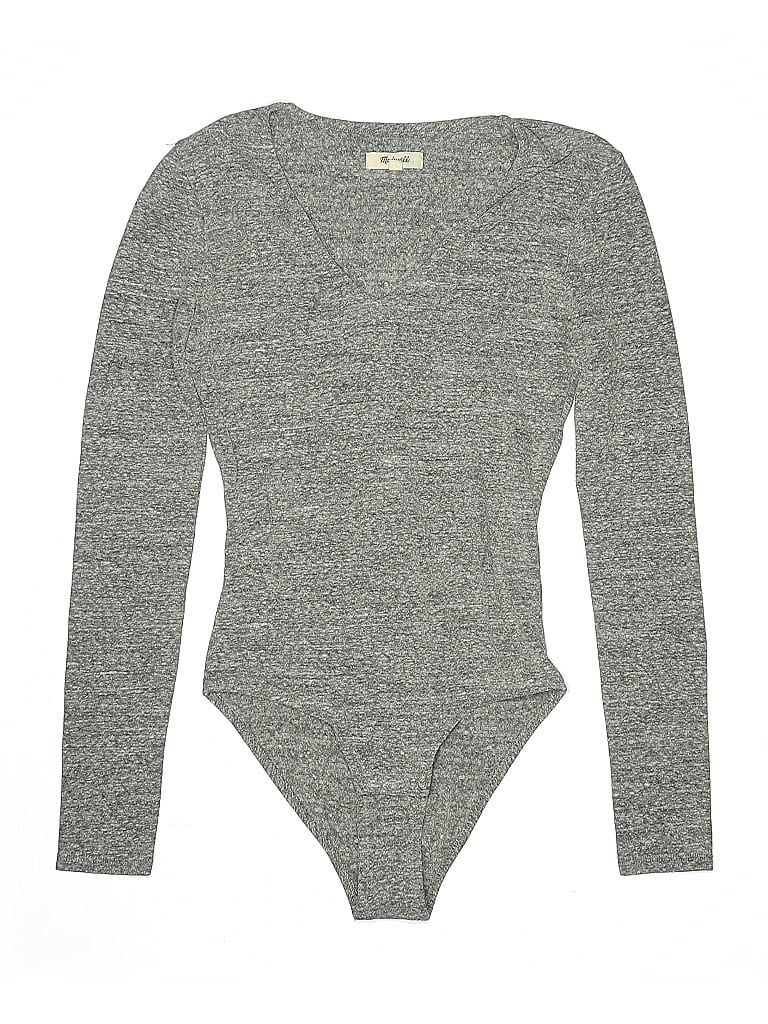 Pre-owned Madewell Bodysuit In Gray