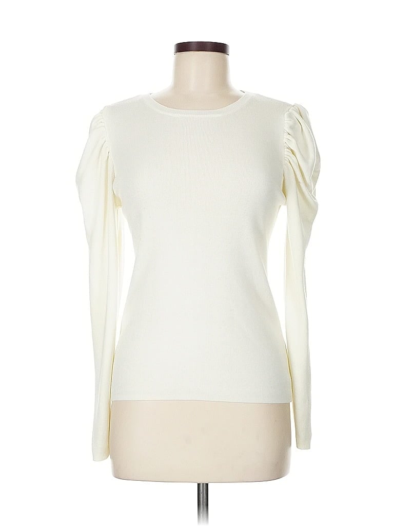 Catherine Malandrino Ivory Long Sleeve Top Size M - photo 1