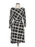 Ann Taylor Factory Argyle Black Casual Dress Size L - photo 1