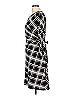 Ann Taylor Factory Argyle Black Casual Dress Size L - photo 4