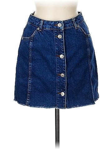Topshop Denim Skirt (view 1)