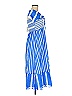 Tanya Taylor 100% Cotton Stripes Blue Casual Dress Size 6 - photo 3