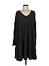 Lou & Grey Solid Black Casual Dress Size M - photo 1