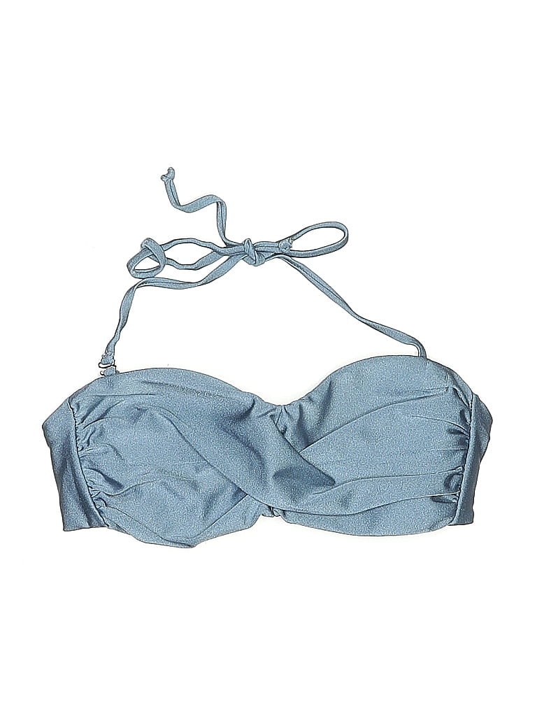 Pre-owned Veronica Beard Swimsuit Top Blue Swimwear