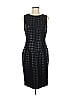 Donna Morgan Houndstooth Black Cocktail Dress Size 8 - photo 1