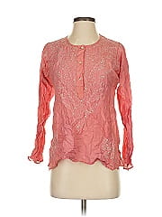 Calypso St. Barth Long Sleeve Silk Top