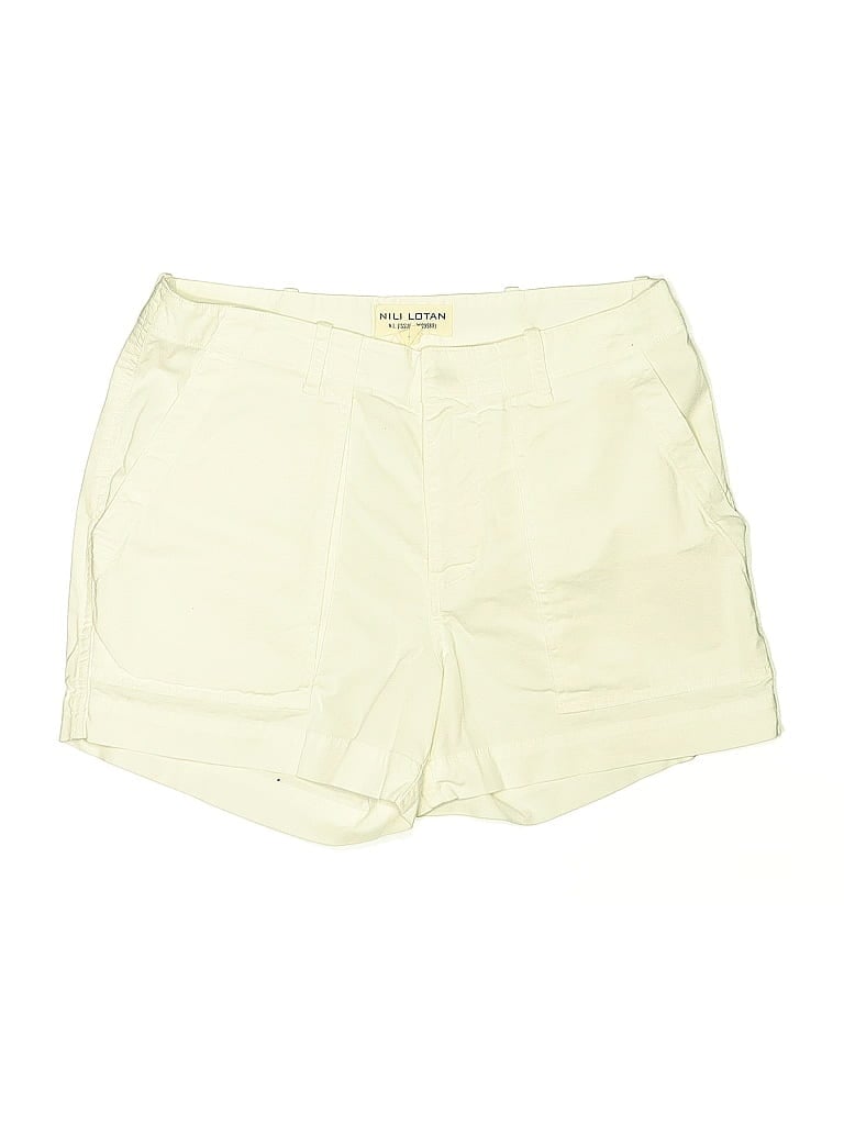 Pre-owned Nili Lotan Khaki Shorts In White