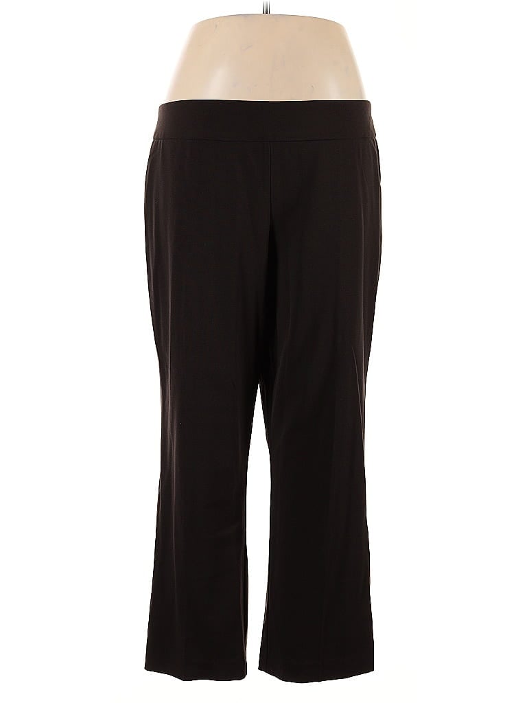 Roz & Ali Solid Black Active Pants Size 16 - photo 1