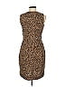 Calvin Klein Animal Print Brown Cocktail Dress Size 8 - photo 2
