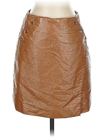 BA&SH Faux Leather Skirt (view 1)