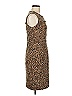 Calvin Klein Animal Print Brown Cocktail Dress Size 8 - photo 4