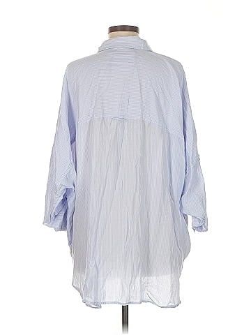 American Eagle Outfitters 3/4 Sleeve Button-Down Shirt (view 2)