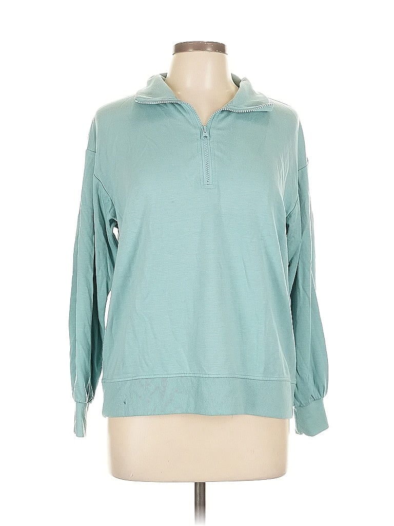 Pre-owned Three Dots Sweatshirt In Blue