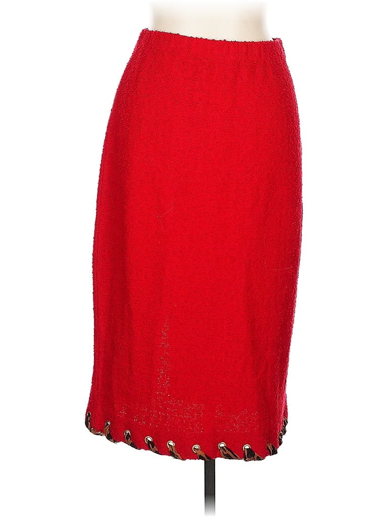 St. John Collection Red Formal Skirt Size 30 waist (estimated) - photo 1