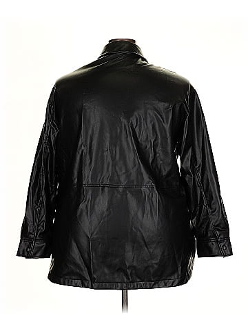 Zara Faux Leather Jacket (view 2)