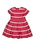 Jacadi Stripes Red Burgundy Dress Size 6 - photo 1