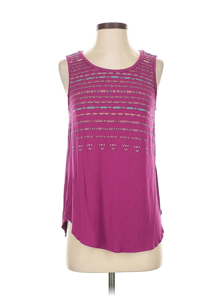 Pre-owned Apt. 9 Sleeveless Blouse In Purple
