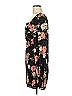 All in Favor 100% Polyester Floral Black Casual Dress Size M - photo 4