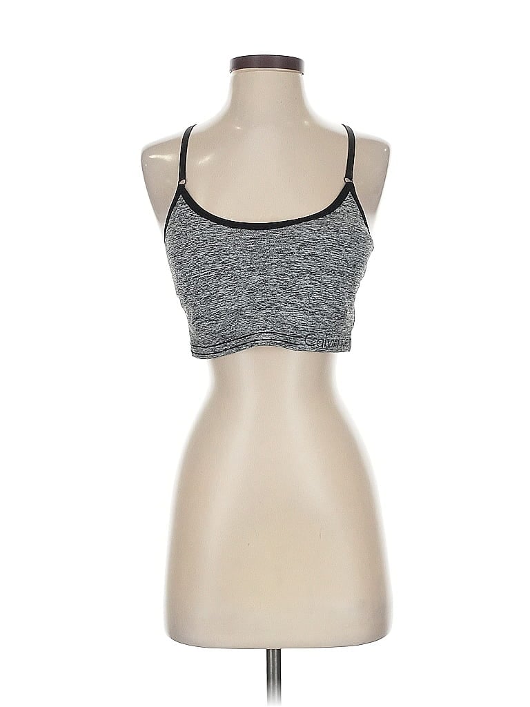 Pre-owned Calvin Klein Sports Bra In Gray