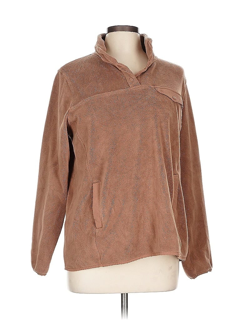 Pre-owned 32 Degrees Fleece Jacket In Brown