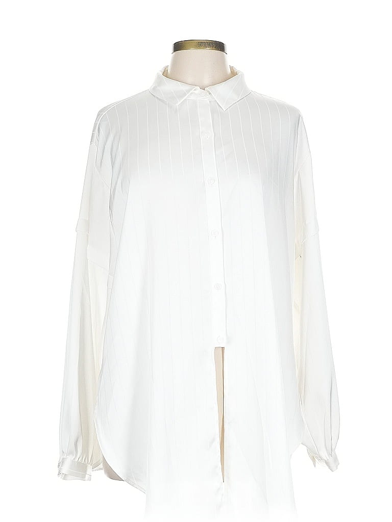 Click to view more detailed imagery on our partner's website Pre-owned Dkny Long Sleeve Blouse In White