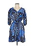 Porridge 100% Rayon Paisley Blue Casual Dress Size M - photo 1