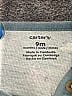 Carter's 100% Cotton Floral Green Long Sleeve Onesie 6-9 MO / 9 MO - photo 3