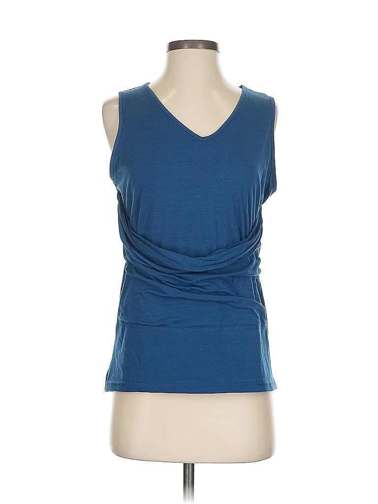 Pre-owned Unbranded Sleeveless T-shirt In Blue