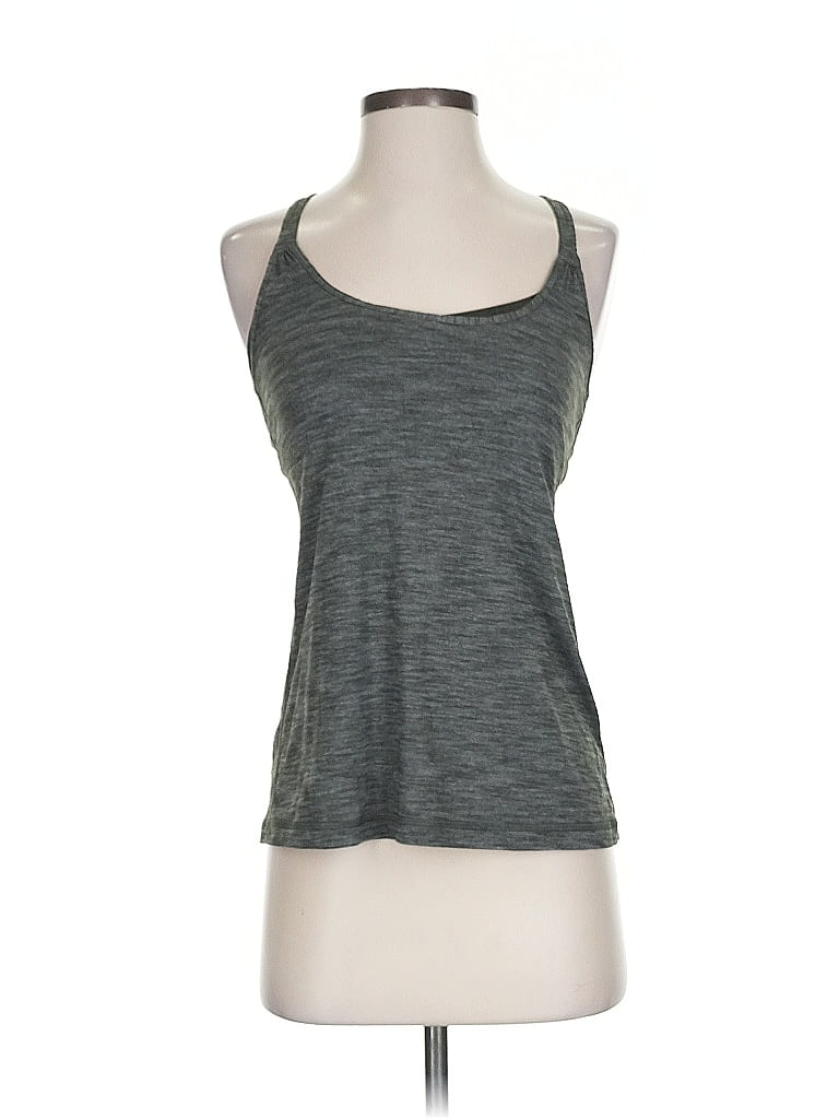 Click to view more detailed imagery on our partner's website Pre-owned Lululemon Athletica Tank Top Gray Halter Neckline Tops