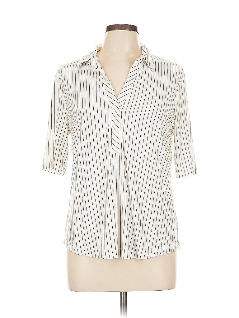 Pre-owned Assorted Brands Short Sleeve Polo Shirt In White