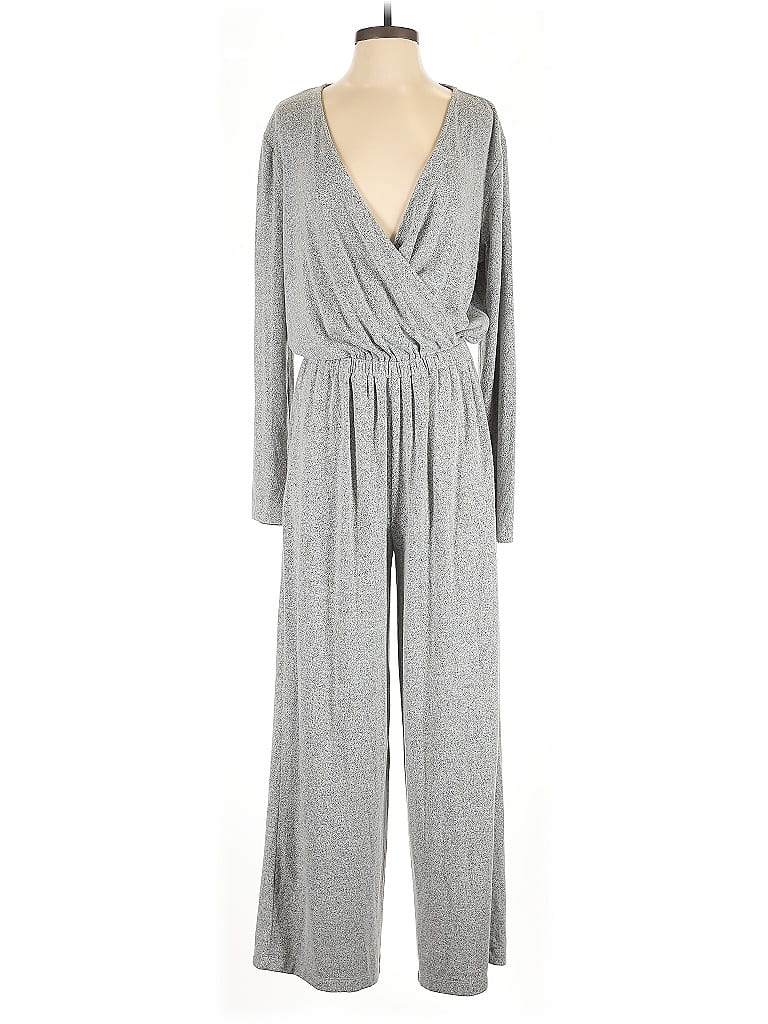 Lou & Grey for LOFT Solid Gray Jumpsuit Size M - photo 1