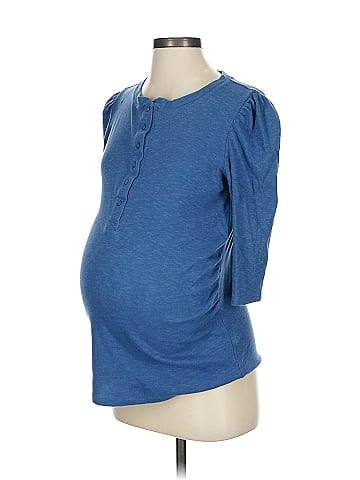 Gap - Maternity 3/4 Sleeve Henley (view 1)
