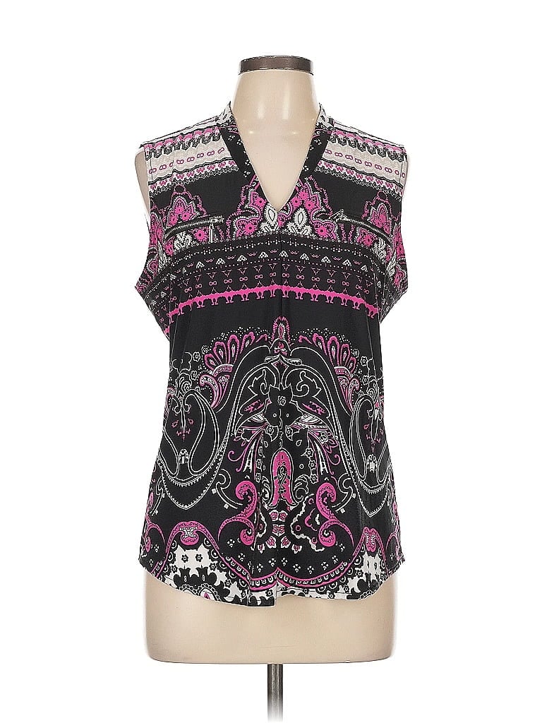 Pre-owned Inc International Concepts Sleeveless Blouse In Pink