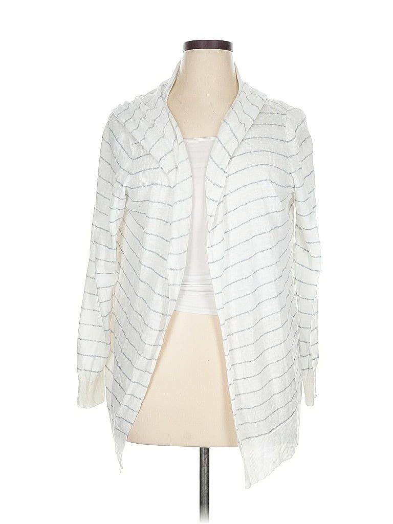 Cynthia Rowley 100 Linen White Cardigan Size XL 73 off ThredUp