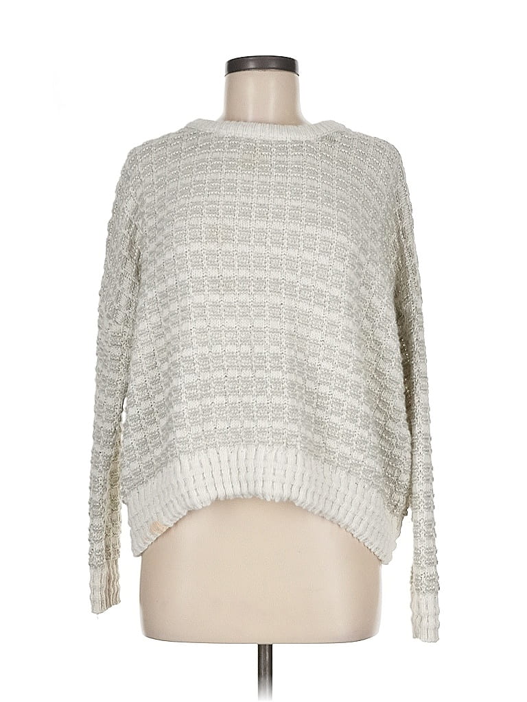 Pre-owned Assorted Brands Pullover Sweater In White