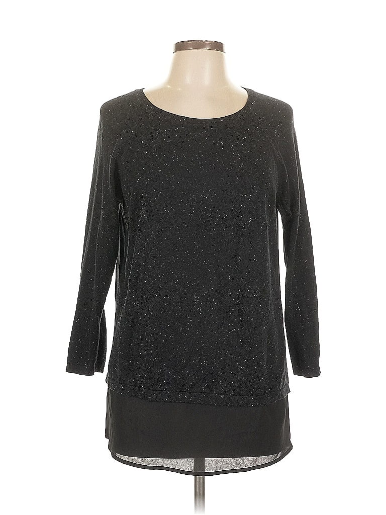 Pre-owned Apt. 9 Pullover Sweater In Black