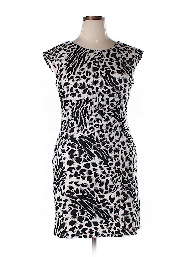 Pippa Dee Animal Print Black Casual Dress Size 18 (Plus) - 69% off ...