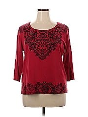 Karen Scott 3/4 Sleeve T Shirt