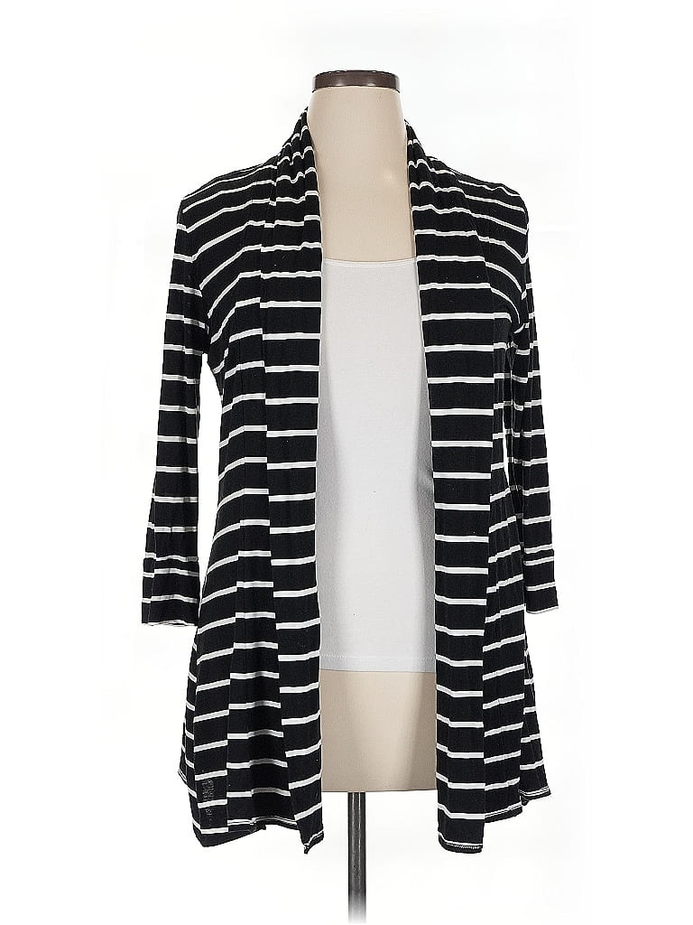 Pre-owned Ny & C Cardigan Sweater In Black