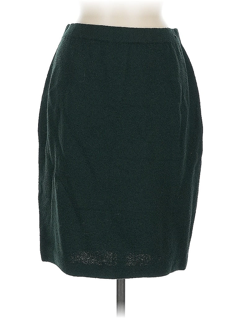 St. John Collection Solid Green Formal Skirt Size 6 - photo 1