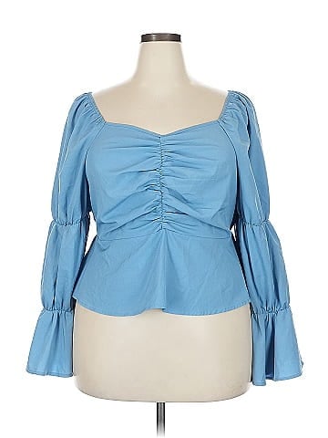 Shein Curve 3/4 Sleeve Blouse (view 1)