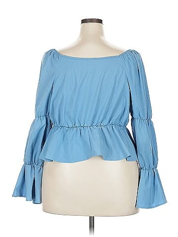 Shein Curve 3/4 Sleeve Blouse (view 2)