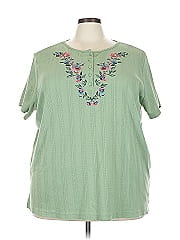 Woman Within Short Sleeve Blouse