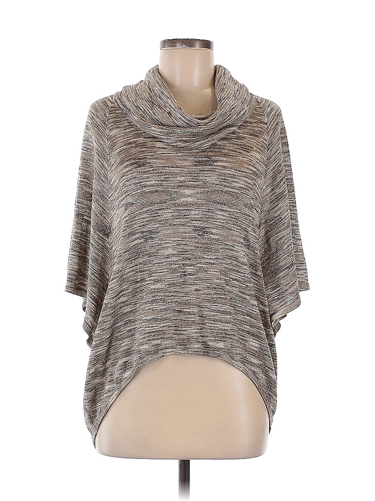 Pre-owned Inc International Concepts 3/4 Sleeve Top Gray Cowl Neck Tops